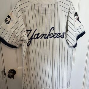 STARTER Yankees White Pinstripe Jersey
